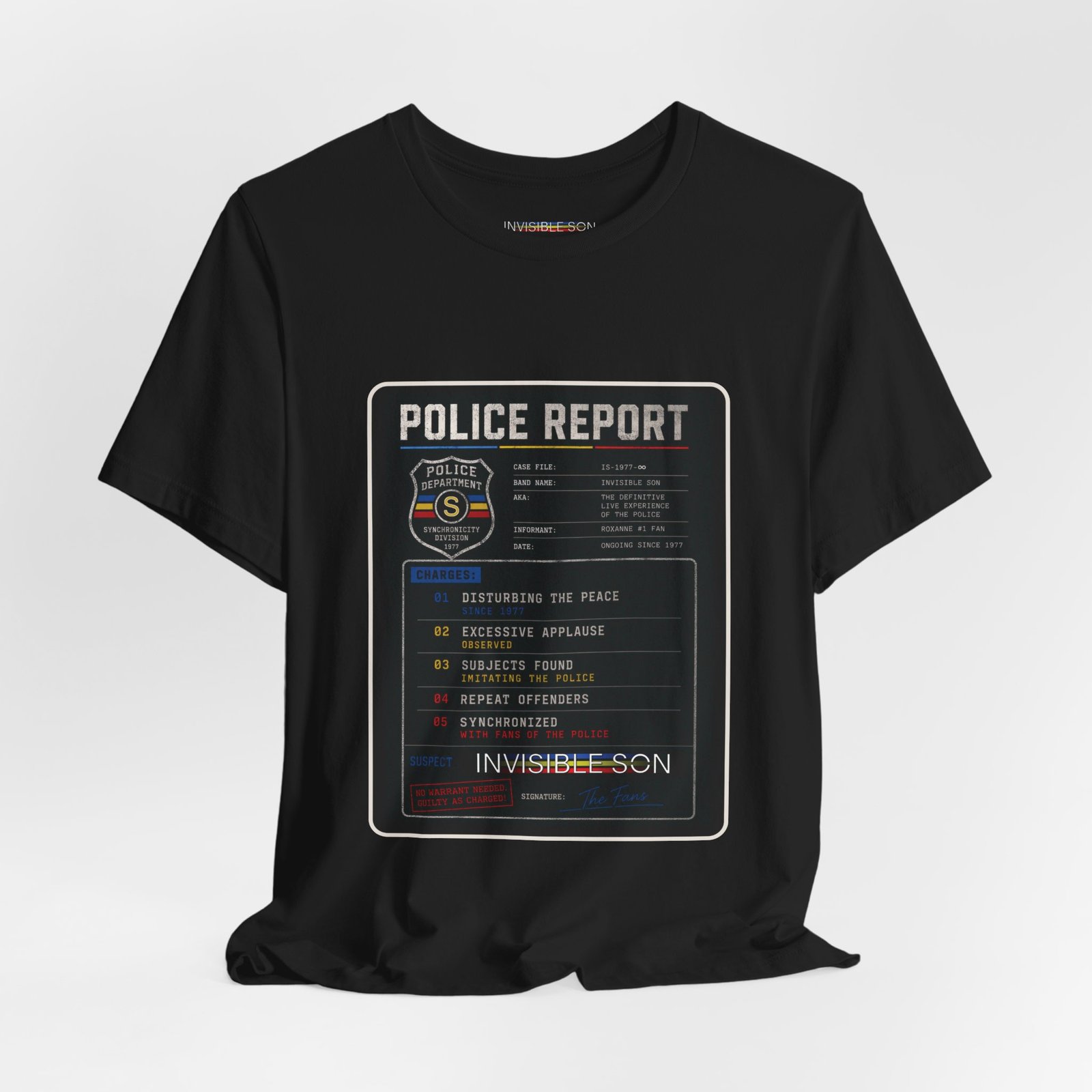 Police Report - Disturbing the Peace | Unisex Tee - Image 4