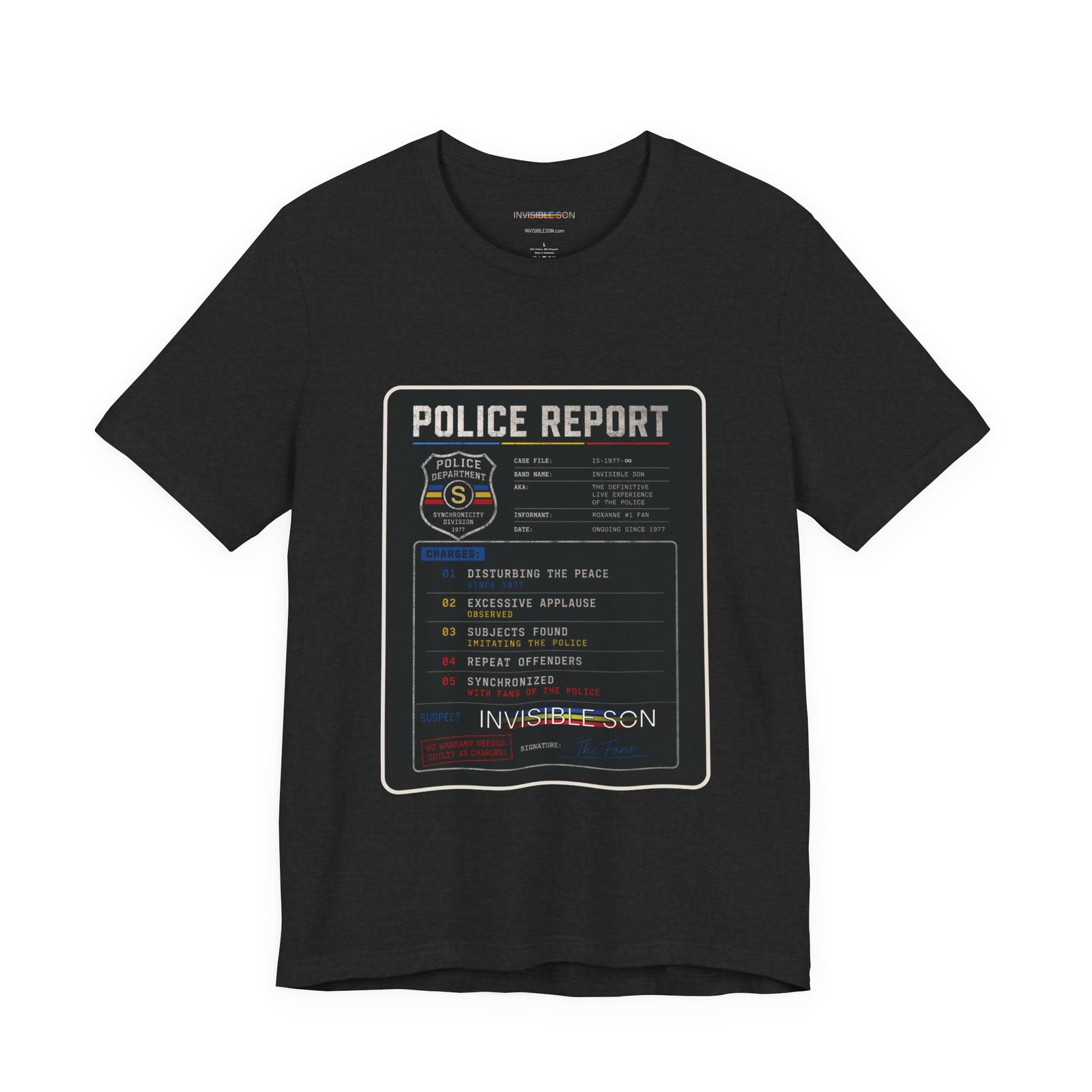 Police Report - Disturbing the Peace | Unisex Tee - Image 5