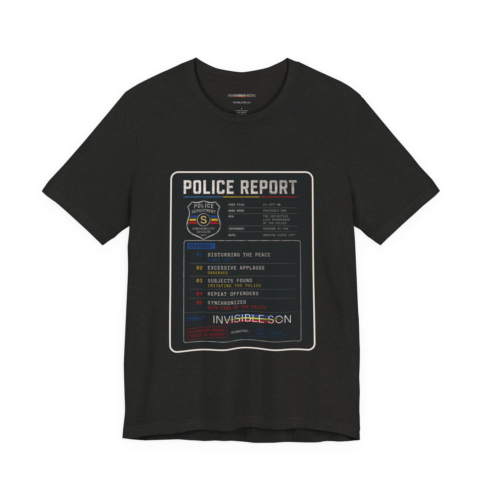 Police Report - Disturbing the Peace | Unisex Tee - Image 9
